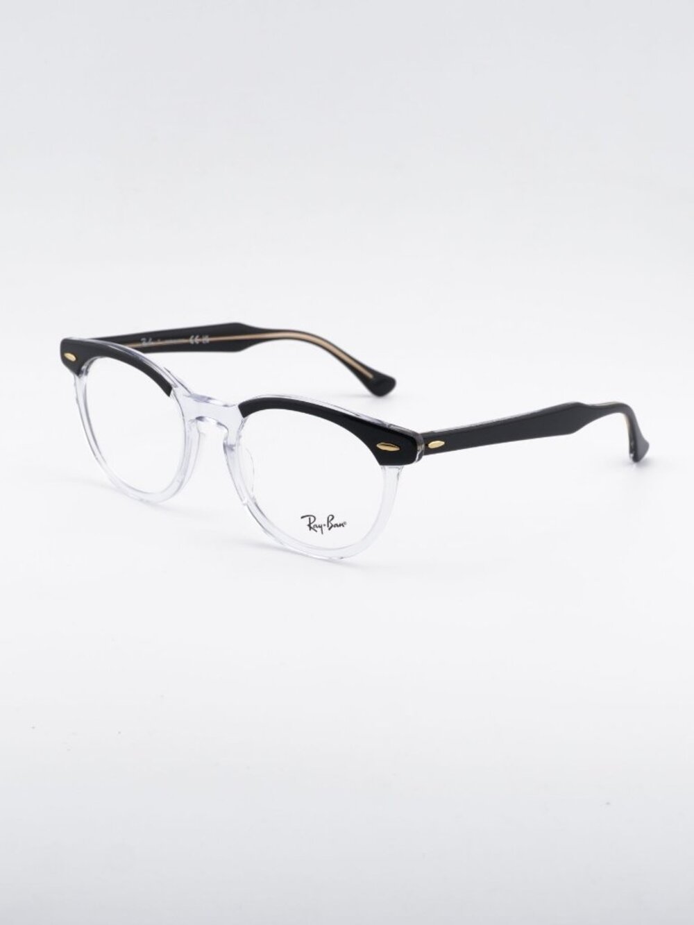 Ray Ban RX5598 2034 Eyeglasses Black on Transparent 51mm Square Frame